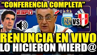 BRUTAL PERIODISTA HACE MIERD4 A JORGE FOSSATI y ESTE RENUNCIA EN VIVO EN CONFERENCIA DE PRENSA [upl. by Kerrill]