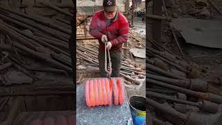 Making process of shock absorber spring [upl. by Aeht]