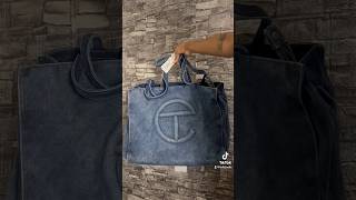 denim telfar bag unboxing telfar luxurybag [upl. by Royden]