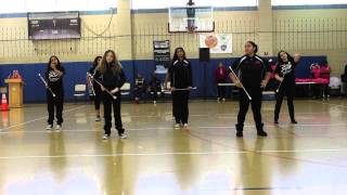 sbk baton twirlers group 4 performing for national woman sports day [upl. by Thetos]