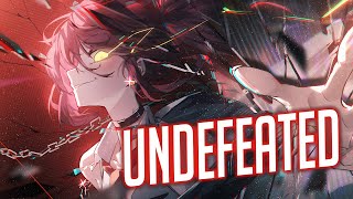 Nightcore  NEFFEX  Undefeated Lyrics [upl. by Mcintosh312]