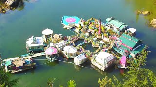 This Couple Spent 20 Years Building A Self Sufficient Floating Island Home And It’s Awesome [upl. by Rotsen]