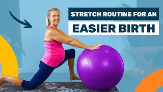 9 Minute Stretch Routine to Prep Your Body For Birth [upl. by Stark]