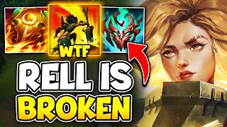 RELL IS ACTUALLY A TOP LANER AND THIS VIDEO PROVES IT WHY IS THIS SO BROKEN [upl. by Hiltner]