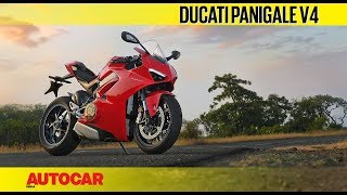 Ducati Panigale V4  India Ride Review  Autocar India [upl. by Ocsic]