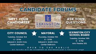 Lexington City Candidates Forum 2023 [upl. by Norrad]