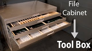 Turning Flat File Cabinet into a Tool Box [upl. by Naillik69]