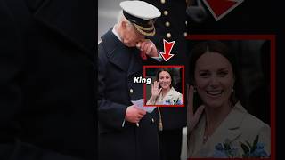 King Charles Holds Back Tears While Kate Makes Rare Royal Appearance At Memorial Service shorts [upl. by Llain]