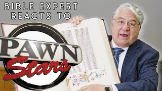 The Gutenberg Bible  Expert Reacts To Pawn Stars [upl. by Esmerelda]