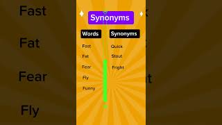 Synonyms synonyms english [upl. by Stirling]