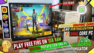 New Best Lite Emulator For Low End PC amp Laptop 1GB RAM PC Without Graphics Card  NON VT [upl. by Nwahsor]