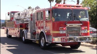 LACoFD Quint 147 Reserve amp Engine 148 Responding [upl. by Sutsuj256]