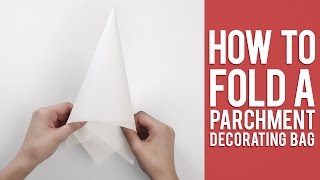 Learn How to Fold a Parchment Bag for Piping [upl. by Bertrand]