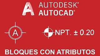 Tutorial AutoCAD Símbolo eje y nivel  bloques con atributo  Proyecto arquitectónico paso a paso 3 [upl. by Garbers907]