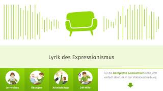 Lyrik des Expressionismus einfach erklärt  sofatutor [upl. by Aidnic]