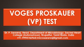 Voges Proskauer VP Test [upl. by Llenart]