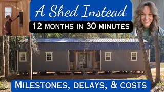 Shed to House  1 Year Anniversary A Look Back [upl. by Acirema]