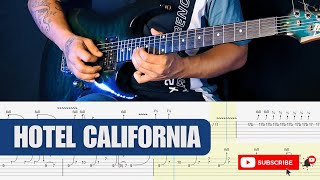 Eagles  Hotel California Guitar Solo Lesson With Guitar Tab [upl. by Irwinn781]