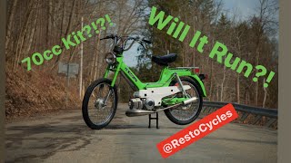 Puch Maxi 70cc Kit 1st Start Up Will It Start [upl. by Gibbeon601]