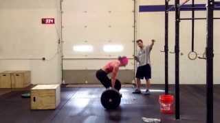 Danielle Sidell 143 at Rubber City CrossFit [upl. by Aidam422]