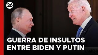 EEUU  Biden vs Putin una quotguerraquot de insultos [upl. by Naened]