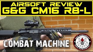 GampG Combat machine CM16 R8 L Airsoft Review [upl. by Rothenberg]