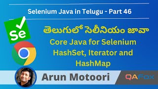 Core Java for Selenium in Telugu  HashSet Iterator and HashMap  Part 46 [upl. by Ahsilram]