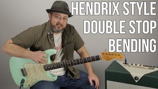 How to Play Jimi Hendrix Style Double Stops on Guitar  Lead Guitar Lesson [upl. by Idell]