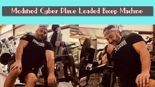 Modified Cybex Plate Loaded Bicep BEST Ever [upl. by Laspisa]