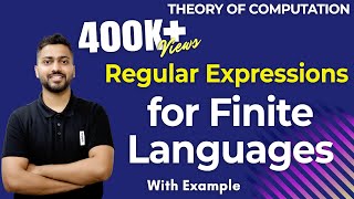 Lec28 Regular Expressions for Finite Languages Example 1  TOC [upl. by Marlene]