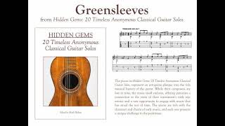 Greensleeves solo classical guitar [upl. by Imre473]