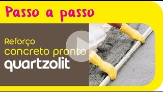 Reforço concreto pronto quartzolit antigo graute fácil quartzolit [upl. by Scott]