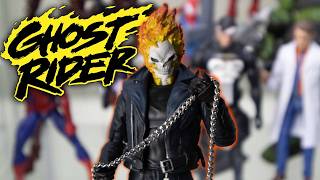 WATCH ME MAKE A CUSTOM GHOST RIDER FIGURE MAFEX [upl. by Poppy261]