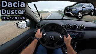 2021 Dacia Duster TCe 100 LPG facelift  POV test drive [upl. by Kathryne]