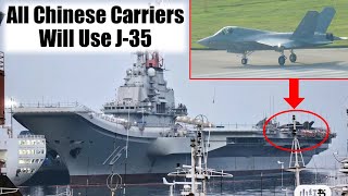 J35 Fighter Appears Unexpectedly on Chinas Liaoning Carrier [upl. by Whit165]