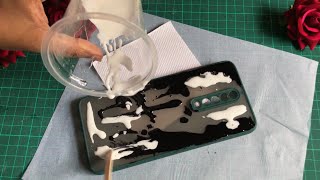 How to make resin marble phone case amp unboxing my epoxy resin  marble phone case resin [upl. by Arvid]