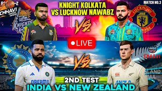 IND vs NZ 2nd Test day 1CCL Warmup LKO vs KK Chhavi Tour and Travels  Cricket 24 live indvsnz [upl. by Joey140]