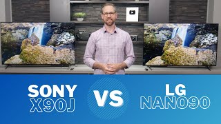 Sony X90J vs LG Nano90  2021 TV Comparison [upl. by Philbo307]