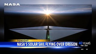 Nasas Solar Sail flying over Southern Oregon Sunday night [upl. by Herschel]