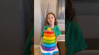 Sierra teaches Rhia colours with stacking rings shorts [upl. by Onimixam]