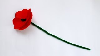 How to make an Anzac Day memorial poppy [upl. by Lindgren]