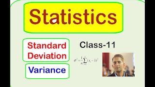 Standard deviation and Variance class11 maths [upl. by Ader306]