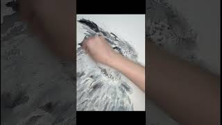 Timelapse gray owl in watercolor painting timelapspainting art creation [upl. by Tudela]