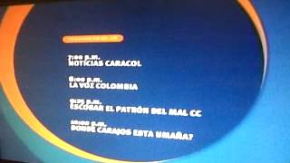 Programacion Caracol TV 10102012 [upl. by Corri515]