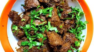 Mutton Liver Fry  Kaleji Fry Recipe  How To Cook Lamb Liver Masala [upl. by Ymeraj]