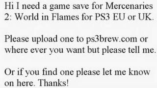 Mercenaries 2 World in Flames PS3 Game Save [upl. by Nylrak]