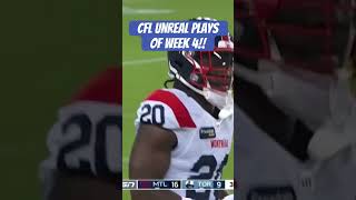 CFL UNREAL football plays of Week 4 including an onside Punt or dribble kick [upl. by Jenna]