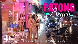 【4K】Phuket 2022 Patong Beach  Evening second road [upl. by Ahsatniuq]