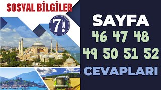 7 Sınıf Sosyal Bilgiler Ders Kitabı Sayfa 46 47 48 49 50 51 52 Cevapları [upl. by Marcelia]