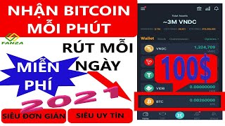 Kiếm tiền online 2021 Nhận bitcoin miễn phí mỗi phút rút về ví mỗi ngày [upl. by Brianne]